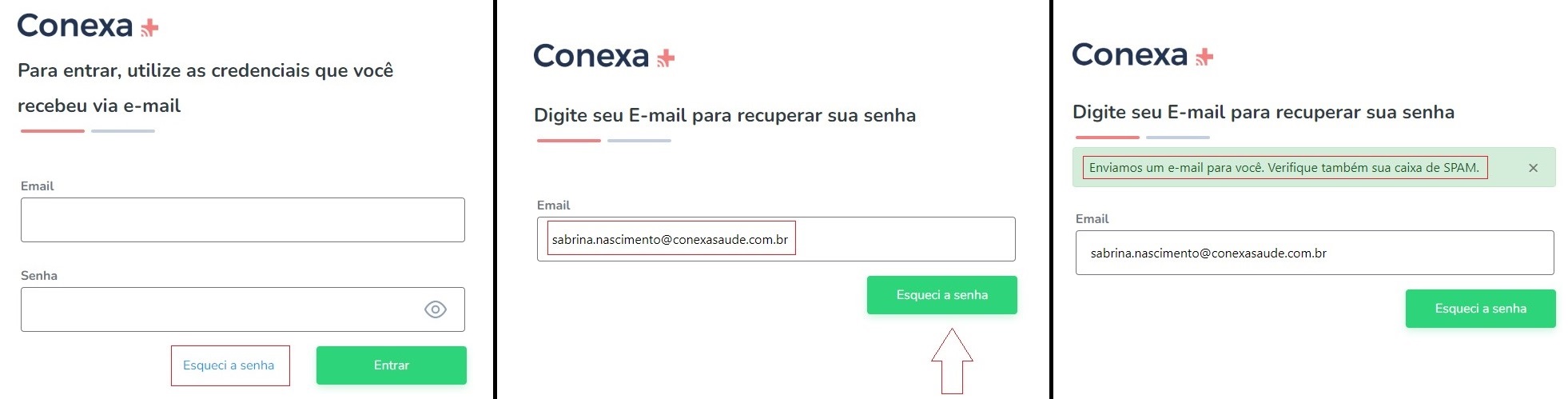 Esqueci minha senha cadastrada. E agora? – Conexa Saúde