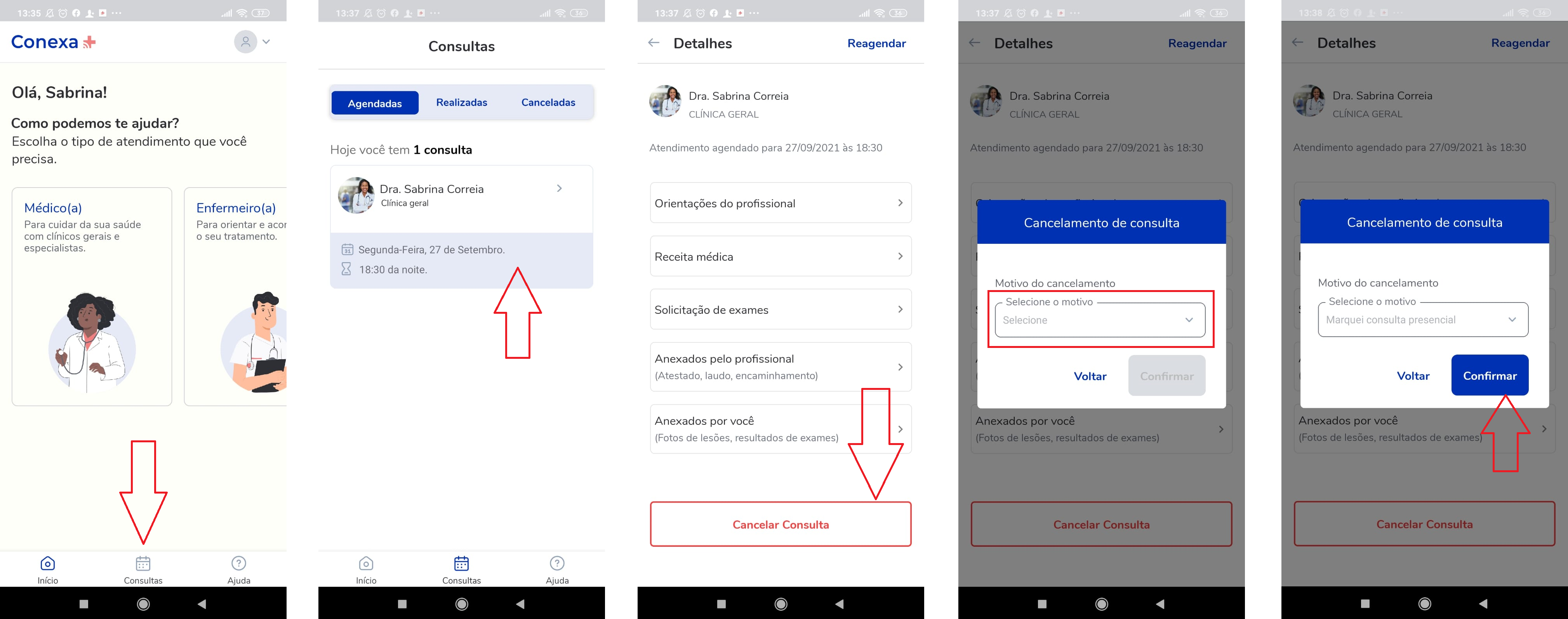 Como faço para cancelar um agendamento? E uma comanda? – AppBarber /  AppBeleza